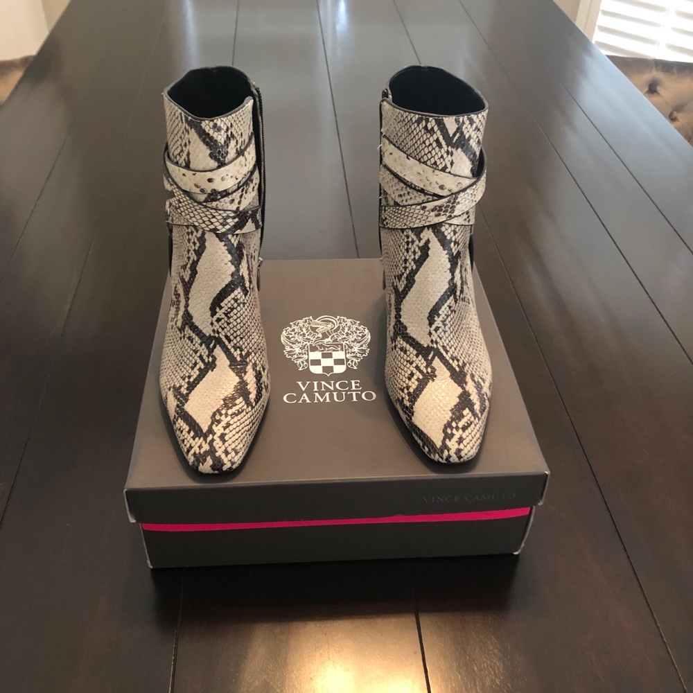 Vince Camuto Seashell Multi Tuscan Snake Booties